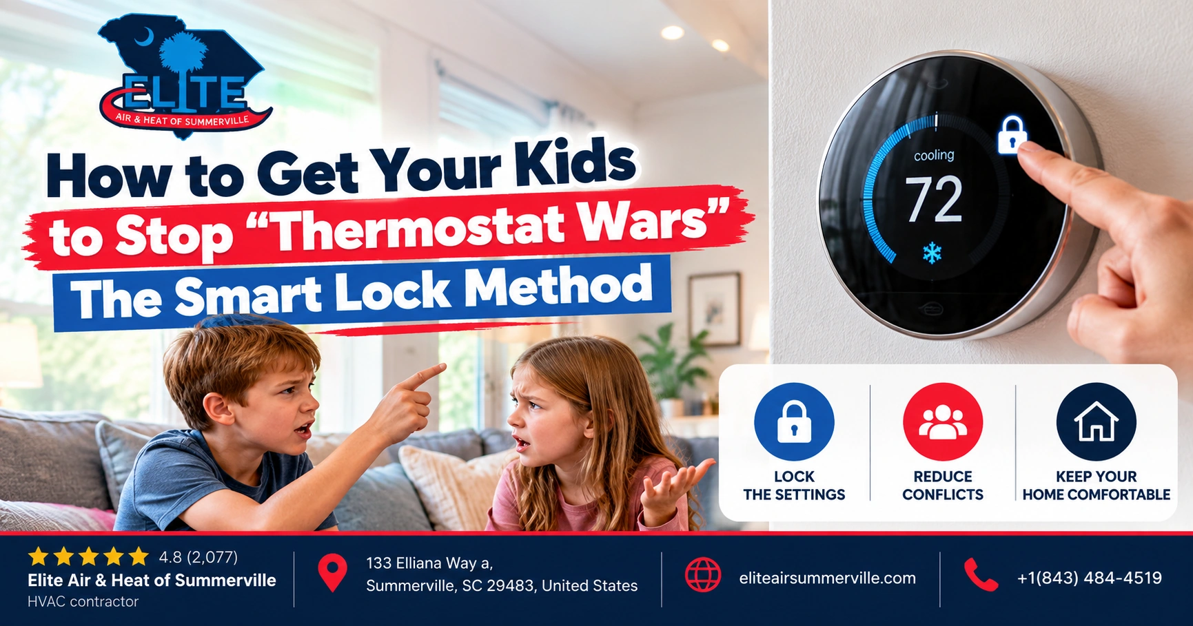 How to Get Your Kids to Stop “Thermostat Wars”: The Smart Lock Method