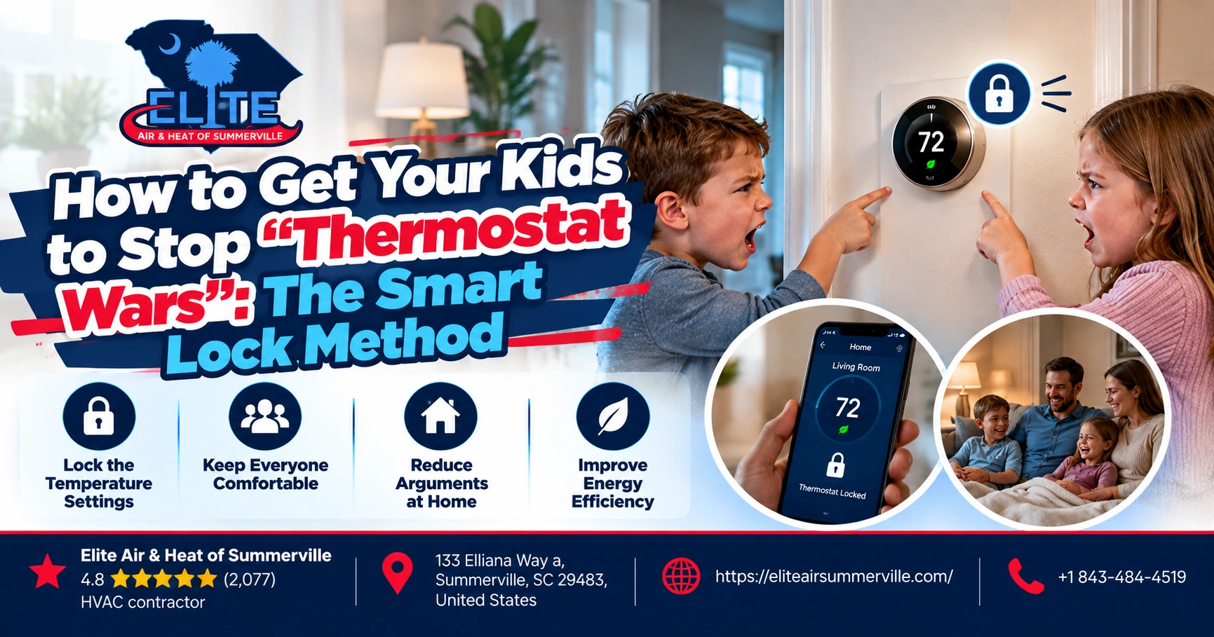 How to Get Your Kids to Stop “Thermostat Wars”: The Smart Lock Method