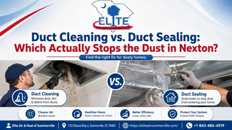 Duct Cleaning vs Sealing: What Stops Dust in Nexton?