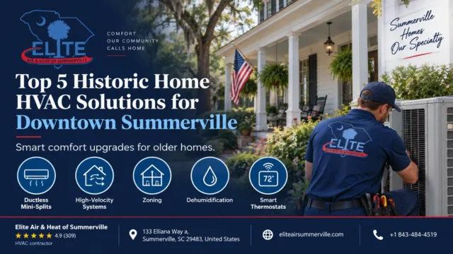 Top 5 Historic Home HVAC Solutions for Downtown Summerville