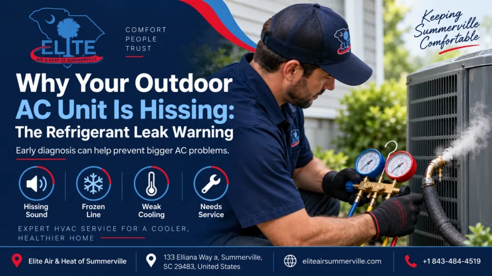 Why Your Outdoor AC Unit Is Hissing: The Refrigerant Leak Warning