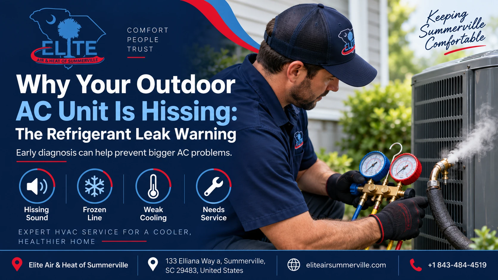 Why Your Outdoor AC Unit Is Hissing: The Refrigerant Leak Warning